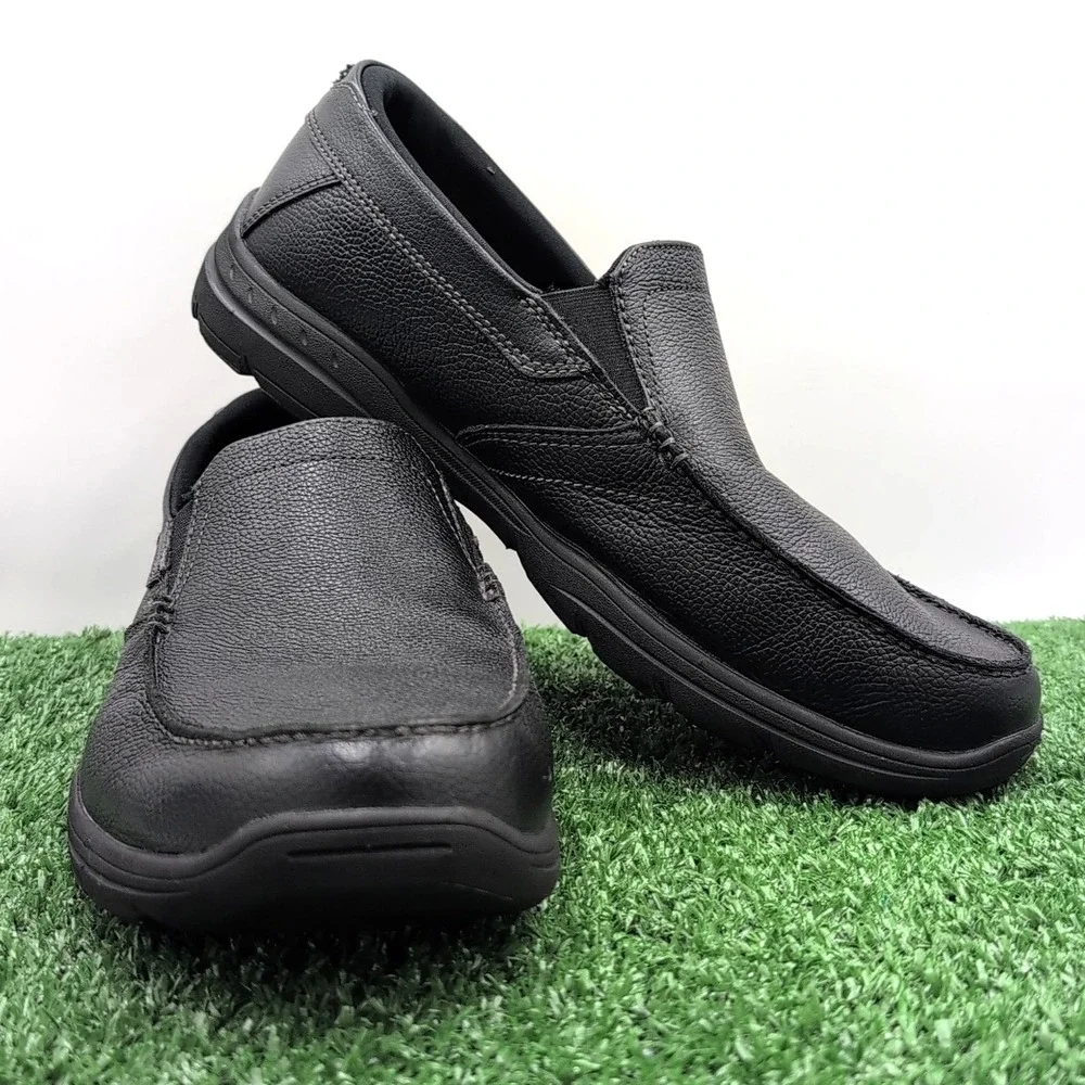 Skechers Harper-Forde Shoes Men's Size 10 Black Slip On Loafers‎ Daily Dress